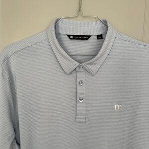Men's Travis Mathew Blue Golf Polo Shirt